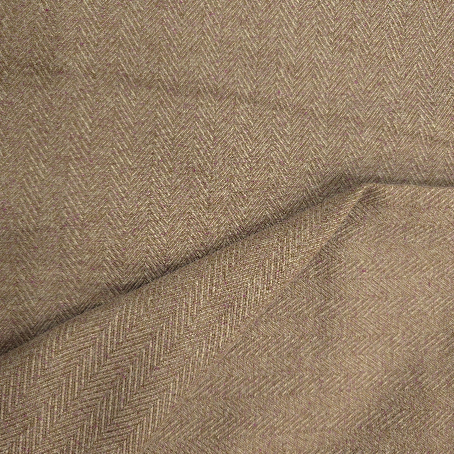 D&J HERRINGBONE BROWN TWEED