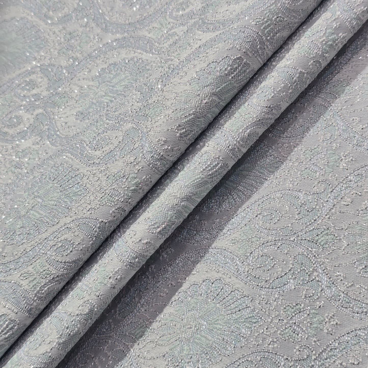 D&J TURQUOISE EMBROIDERED FABRIC