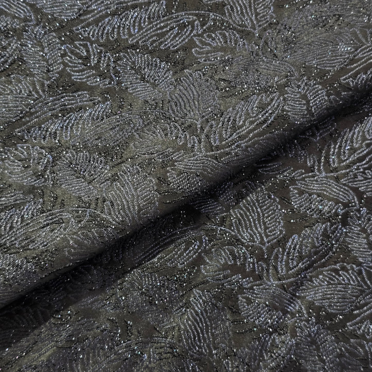 D&J BLACK EMBROIDERED TUXEDI WEAR FABRIC