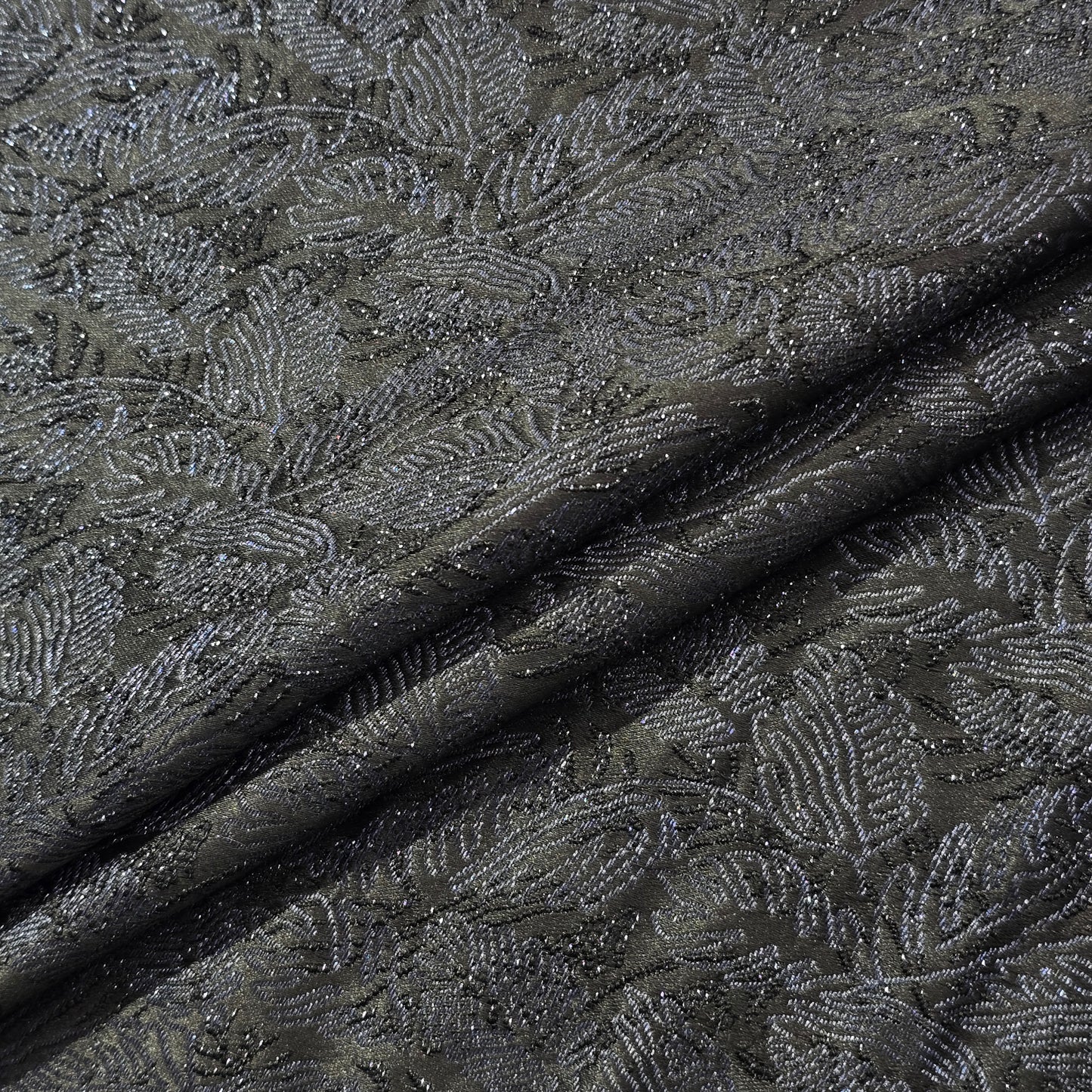 D&J BLACK EMBROIDERED TUXEDI WEAR FABRIC