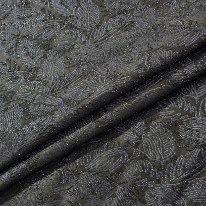 D&J BLACK EMBROIDERED TUXEDI WEAR FABRIC