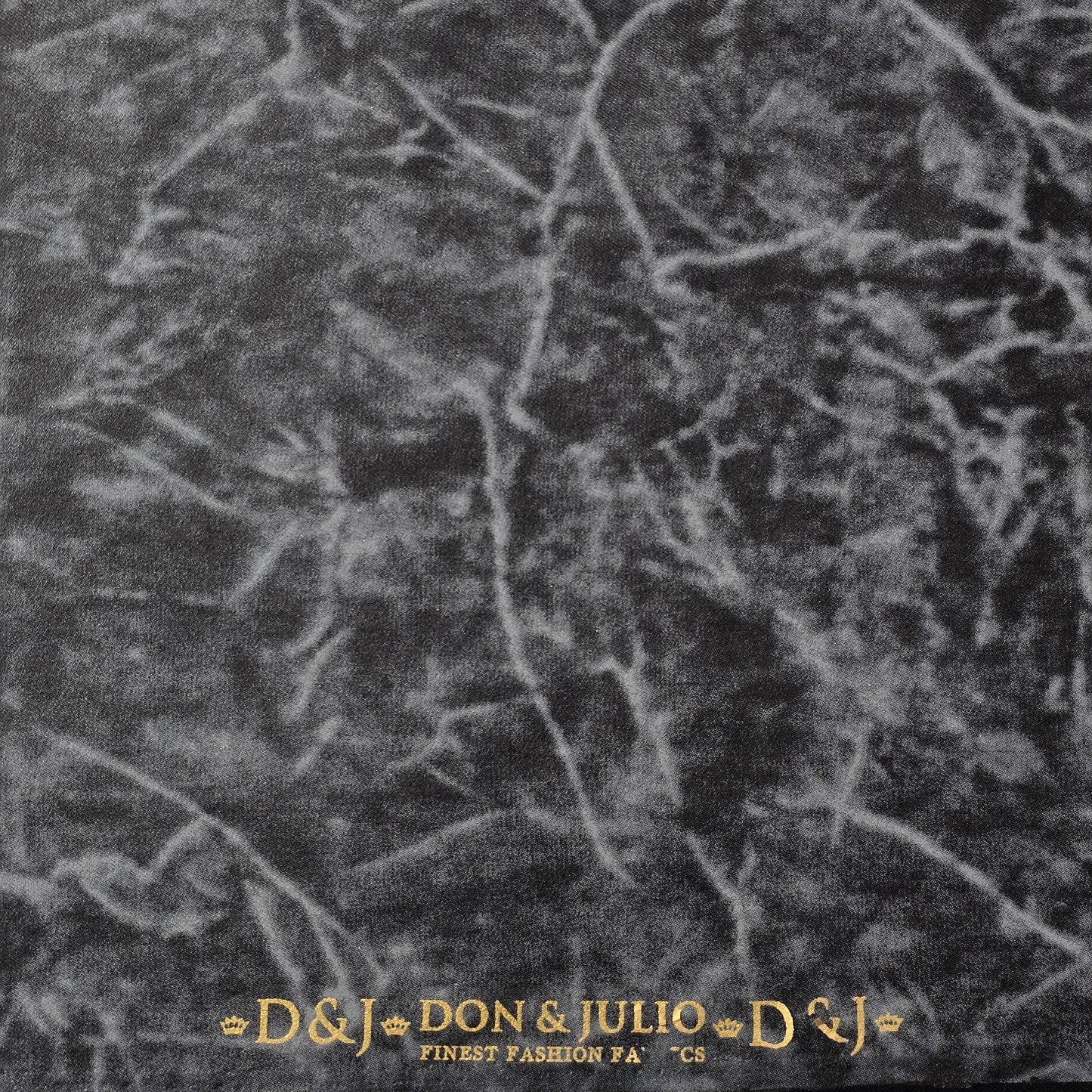 D&J GREY PRINTED TUXEDO FABRIC