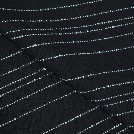 D&J BLACK STRIPE TWEED