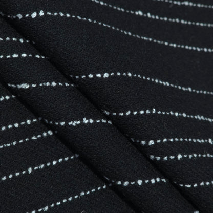 D&J BLACK STRIPE TWEED