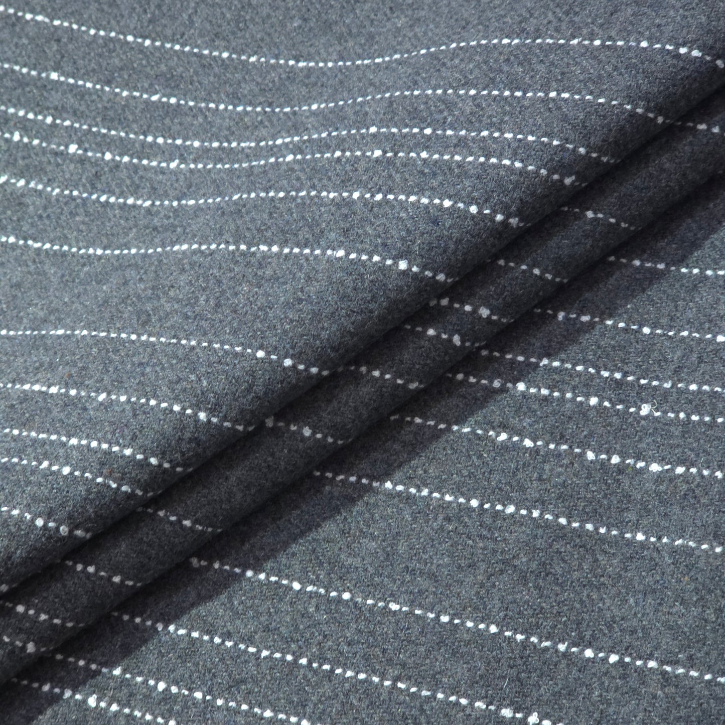 D&J GREY STRIPE TWEED