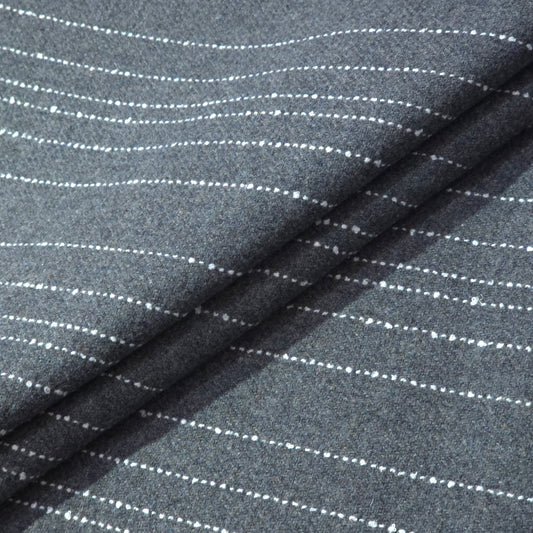 D&J GREY STRIPE TWEED