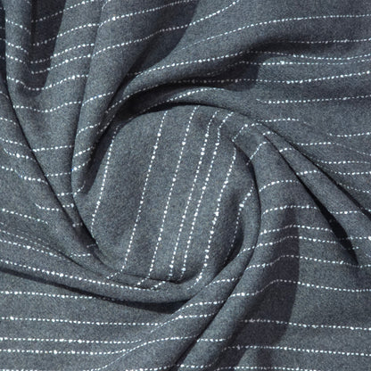 D&J GREY STRIPE TWEED