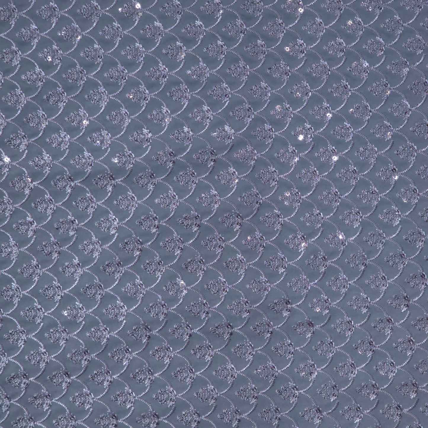 D&J GREY EMBROIDRED FABRIC