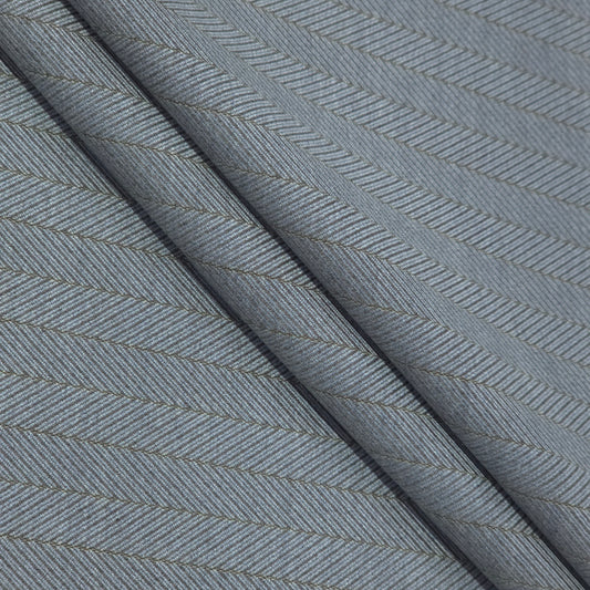 D&J BROWN STRIPE SUITING