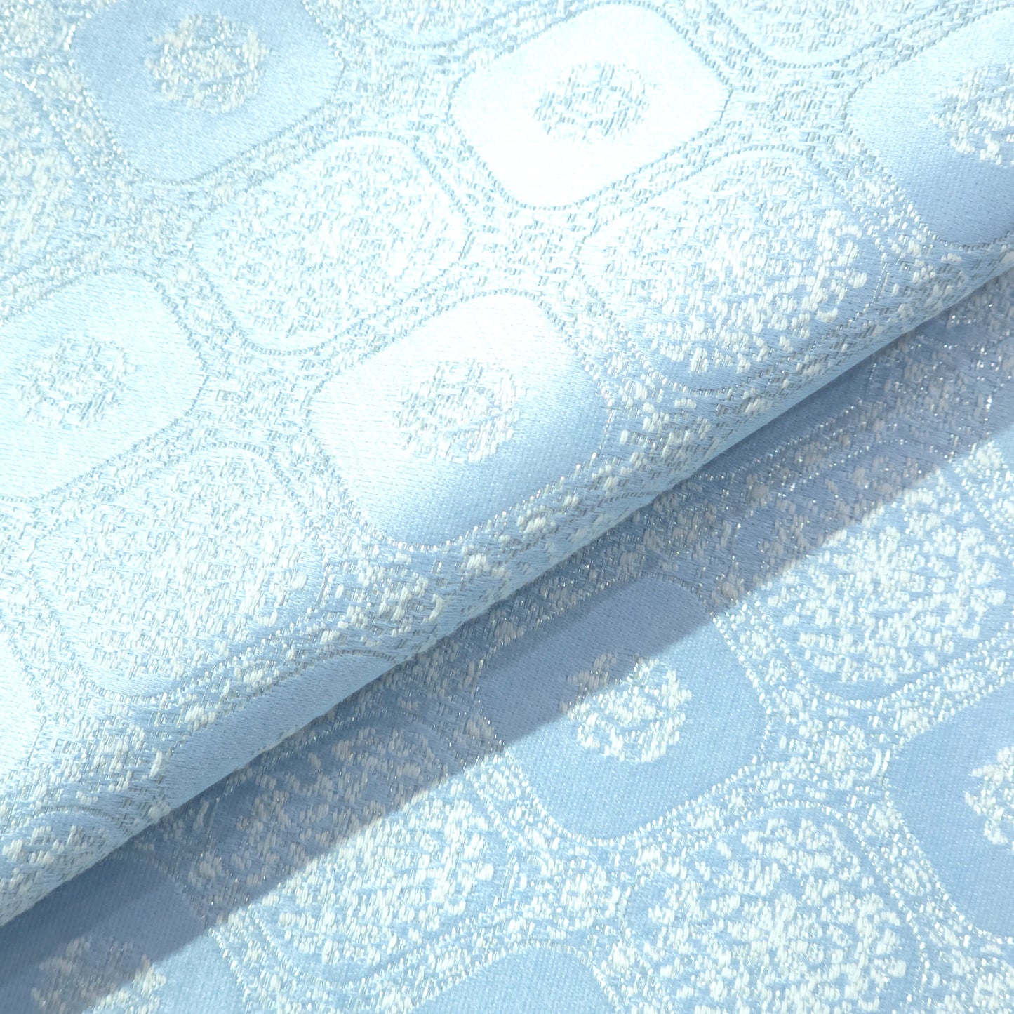MITVA SKY BLUE JACQUARD FABRIC