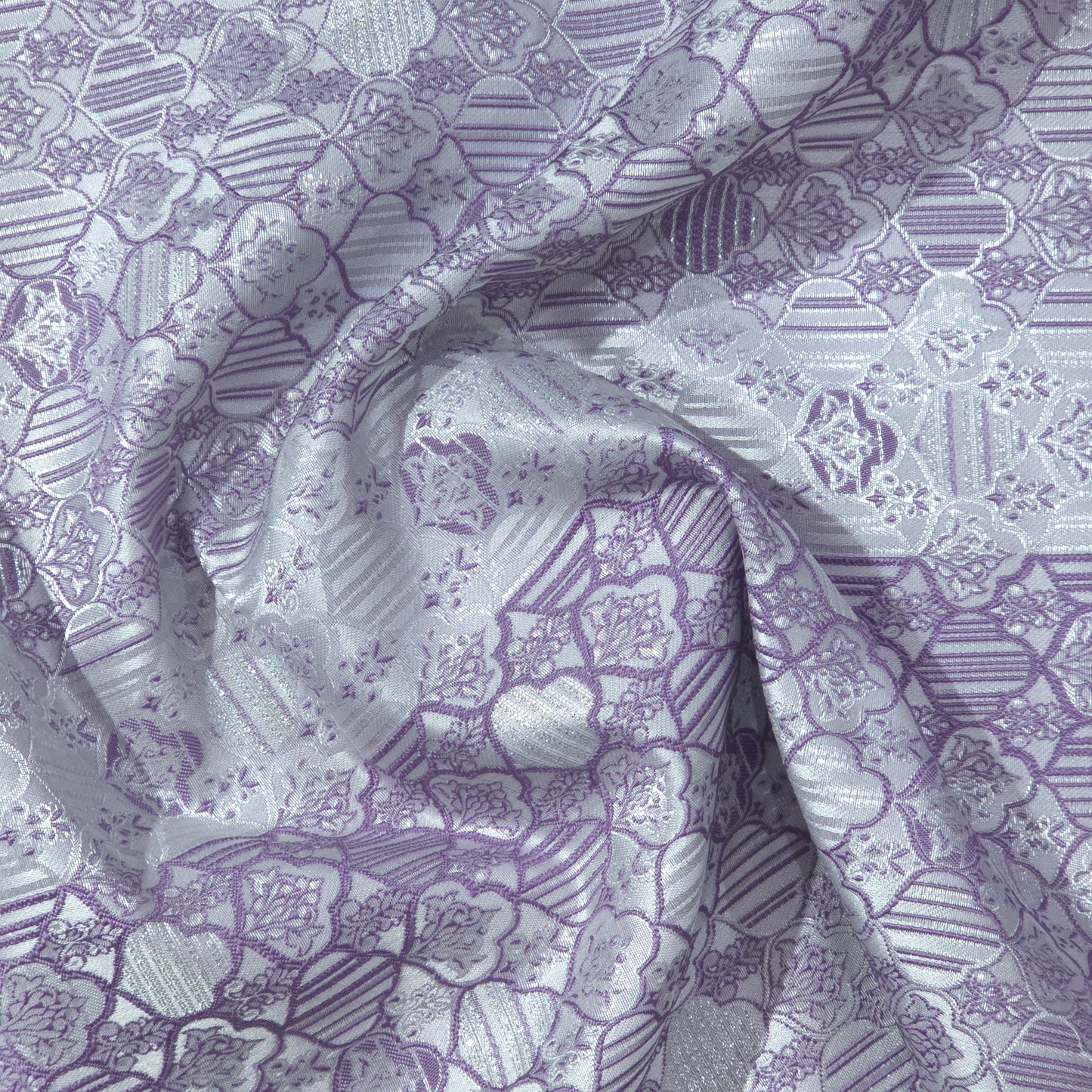 LILAC JACQUARD ETHINIC FABRIC