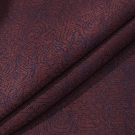 ABSOLUTO WOOL BLENDED WINE TUXEDO FABRIC