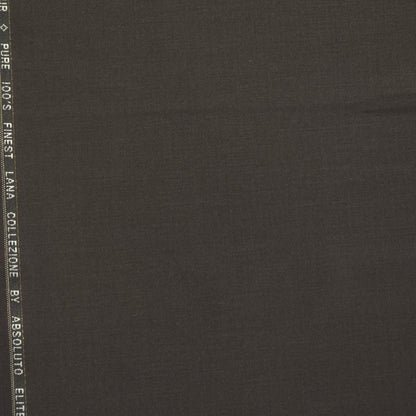 ABSOLUTO WOOL BLENDED BROWN SUITING