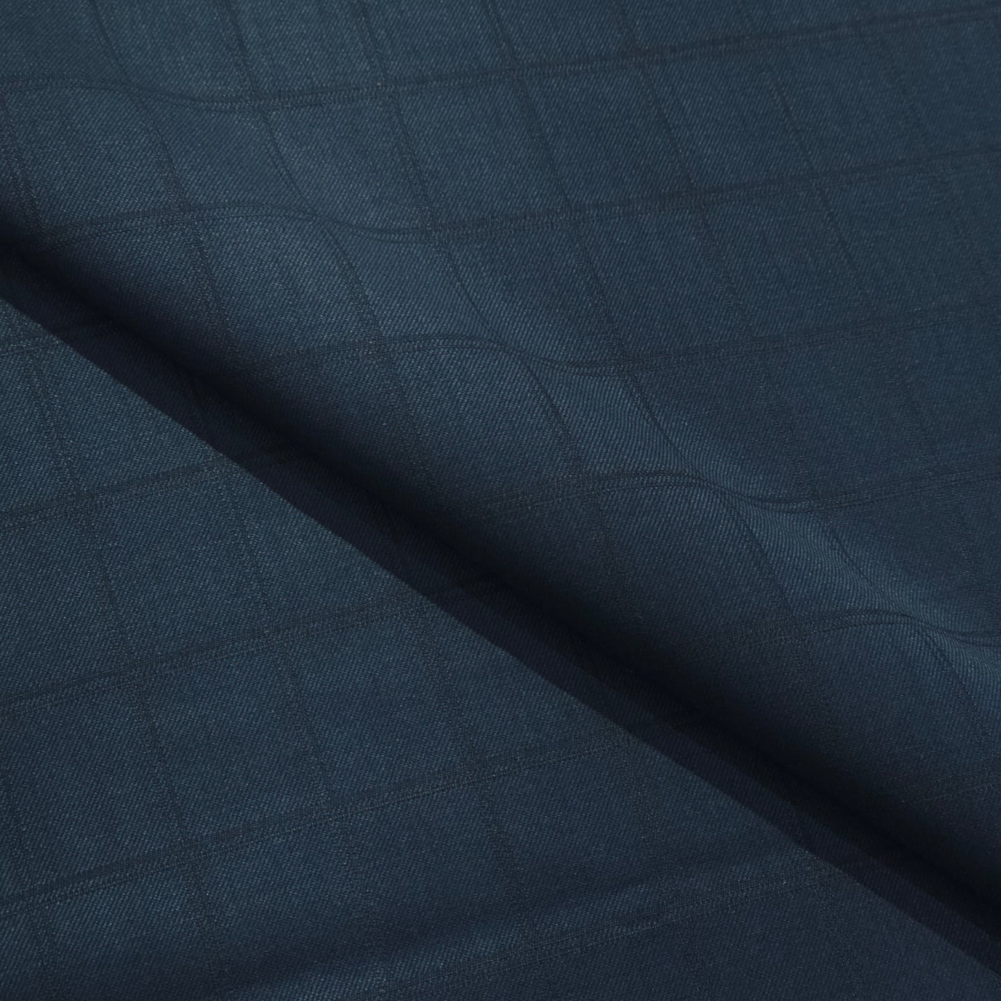 ABSOLUTO WOOL BLENDED BLUE CHECKS SUITING