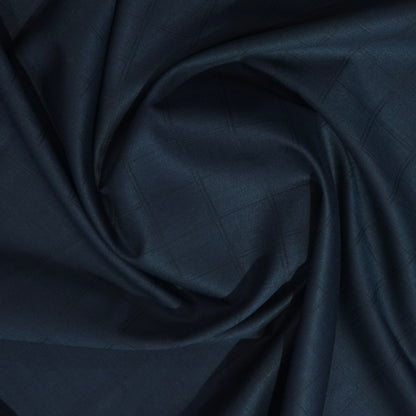 ABSOLUTO WOOL BLENDED BLUE CHECKS SUITING