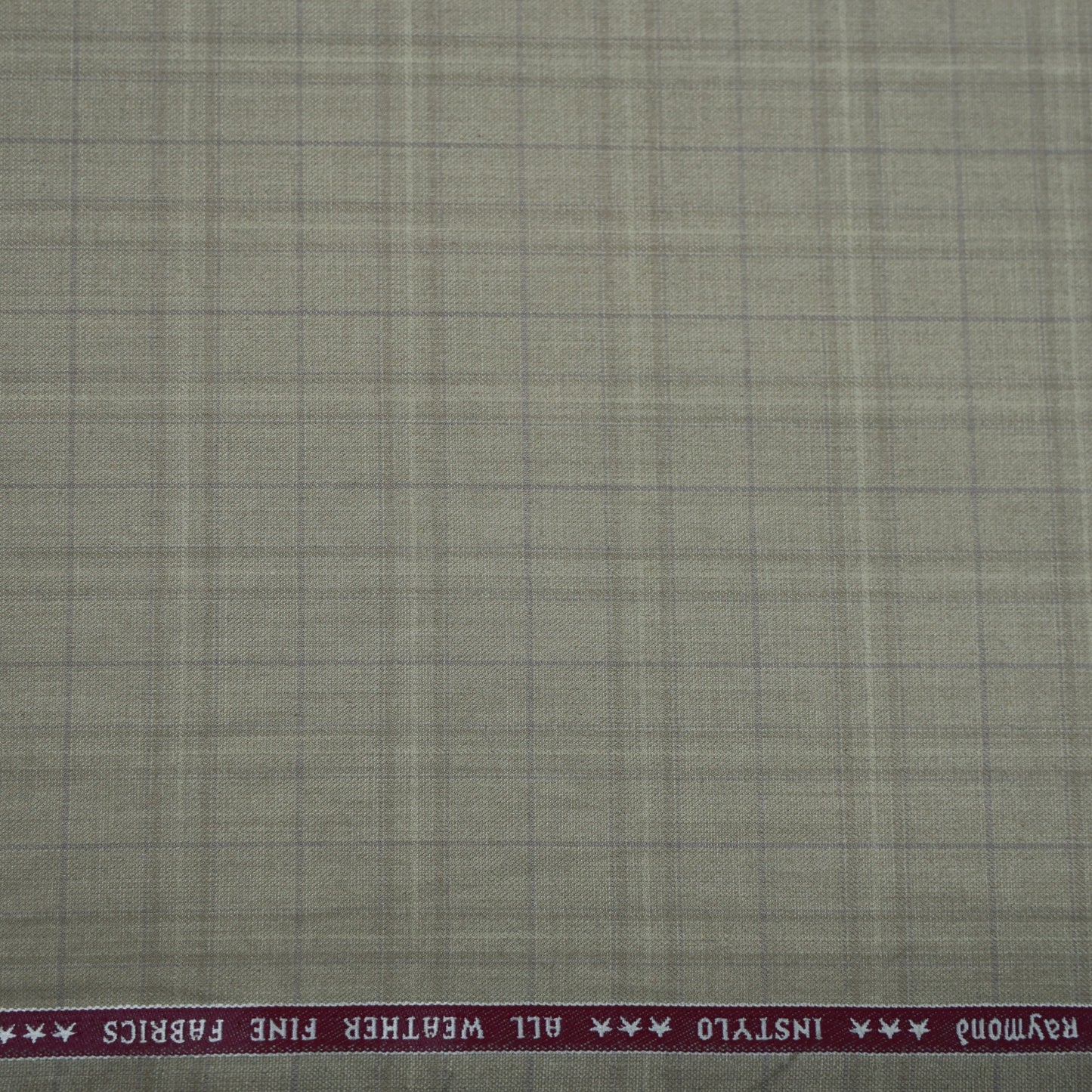 RAYMOND INSTYLO BEIGE CHECKS SUITING