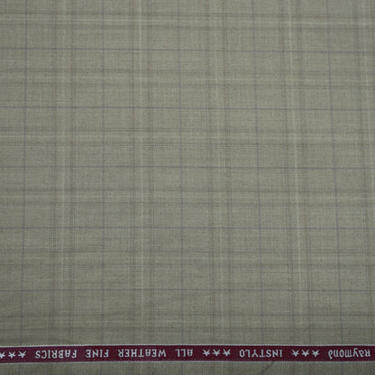 RAYMOND INSTYLO BEIGE CHECKS SUITING