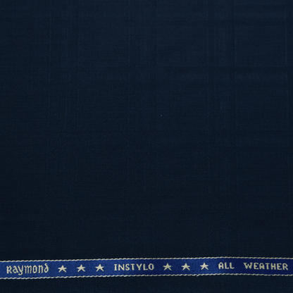 RAYMOND INSTYLO BLUE CHECKS SUITING