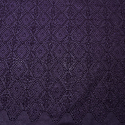 MITVA PURPLE EMBROIDERD  FABRIC