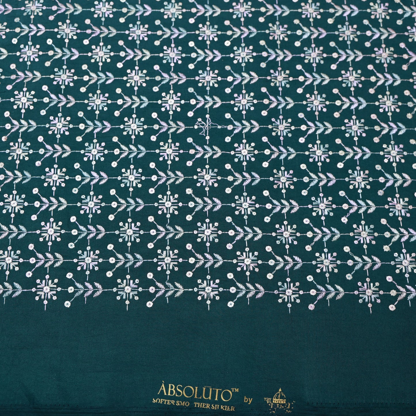 ABSOLUTO GREEN EMBROIDERD KURTA FABRIC