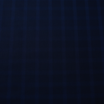 ITALIAN CHANNEL BLUE CHECKS SUITINGS