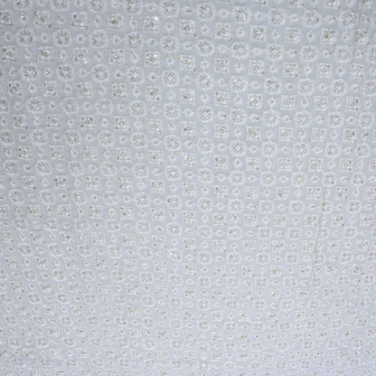DYEABLE  EMBROIDERD KURTA FABRIC