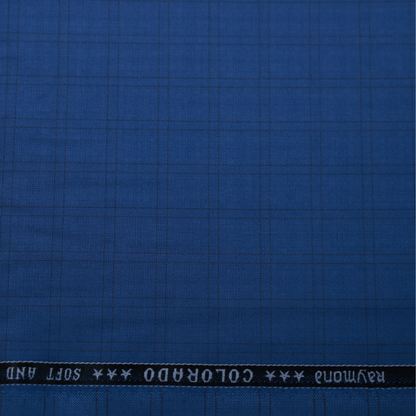 RAYMOND COLORADO SKY BLUE CHECKS SUITING
