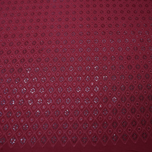 MEHROON CHICKEN FABRIC
