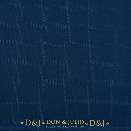D&J TEAL CHECKS SUITING