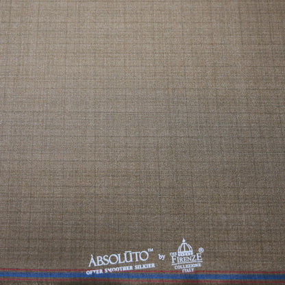 ABSOLUTO BROWN CHECKS SUITING