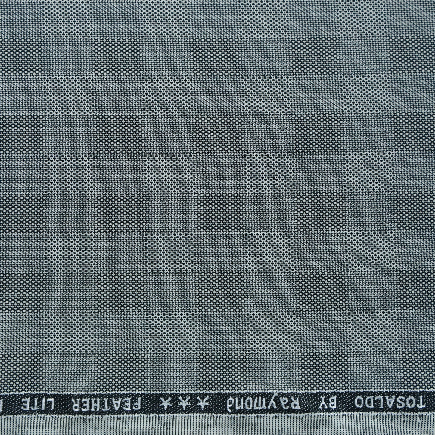 RAYMOND TOSALDO TEXTURED GREY CHECKS SUITING