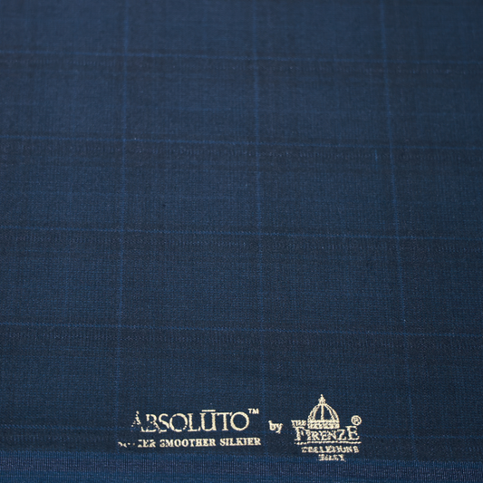 ABSOLUTO BLUE CHECKS SUITING