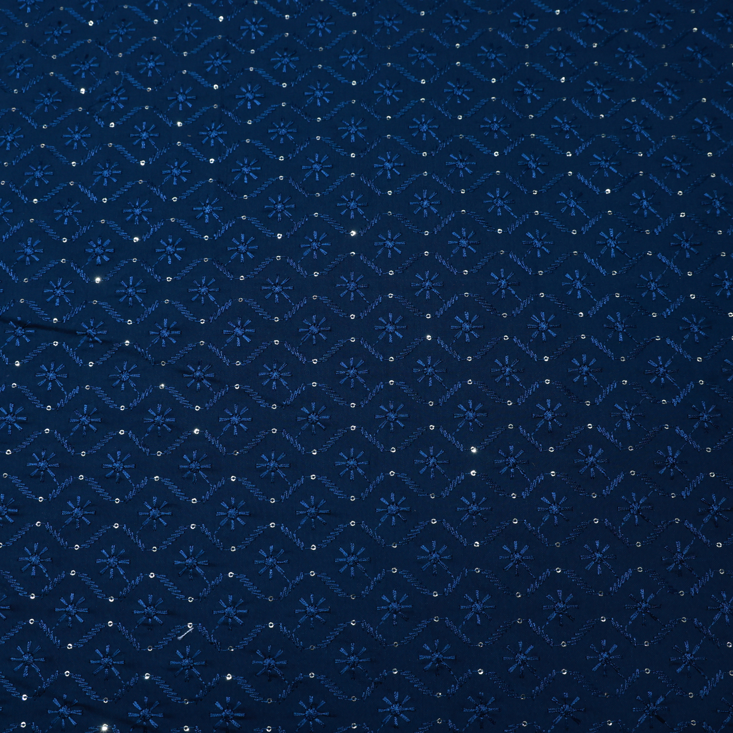 ABSOLUTO  TEAL EMROIDERED  FABRIC