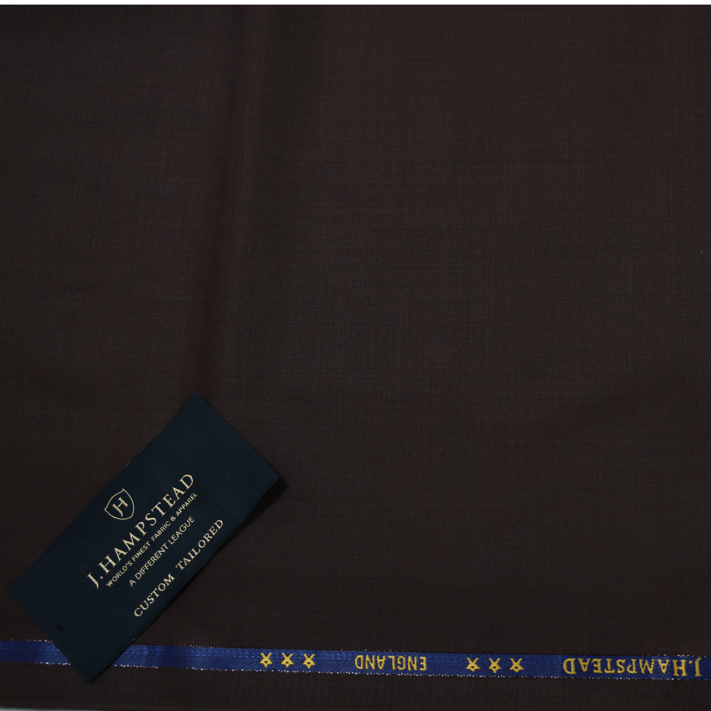 J HAMPSTEAD WOOL BLENDED BROWN SUITING