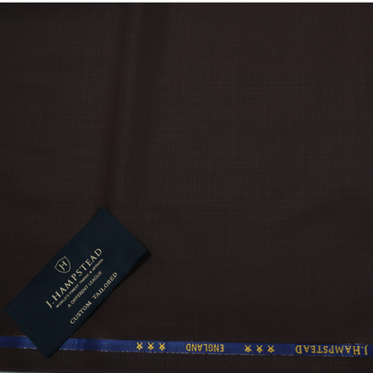 J HAMPSTEAD WOOL BLENDED BROWN SUITING
