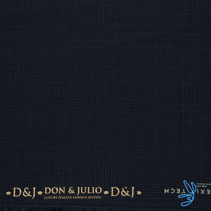 D&J BROWN CHECKS TWEED