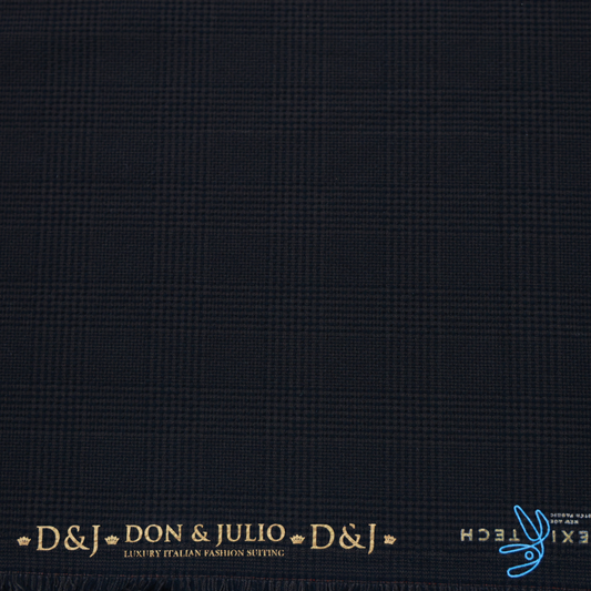 D&J BROWN CHECKS TWEED