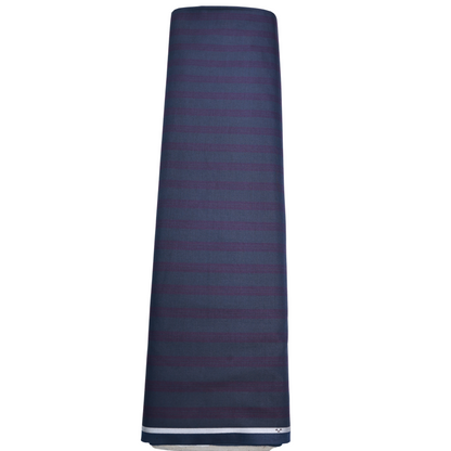 SAVILLE & YOUNG WOOL BLENDED GREY TRIPED SUITING