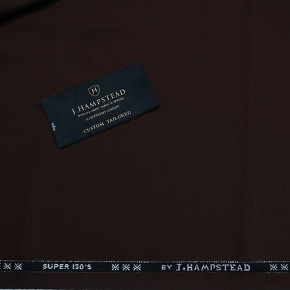 J HAMPSTEAD WOOL BLENDED BROWN SELF SUITING