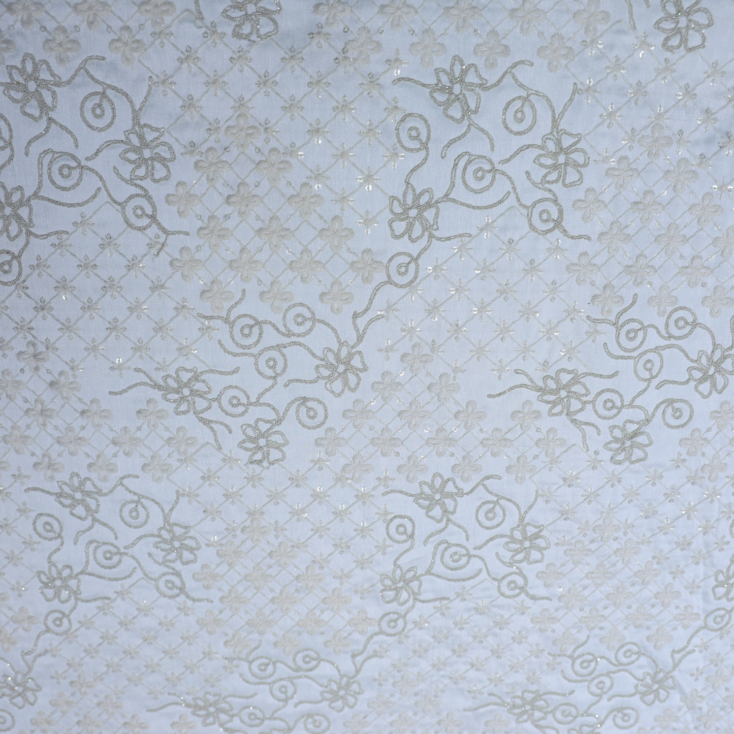 IVORY WITH GOLDEN EMROIDERED SHERWANI FABRIC