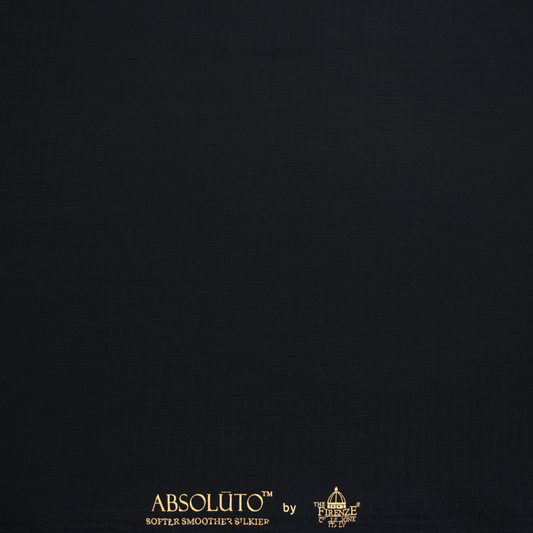 ABSOLUTO JAPANESE LYCRA BLACK DOBBY SUITING