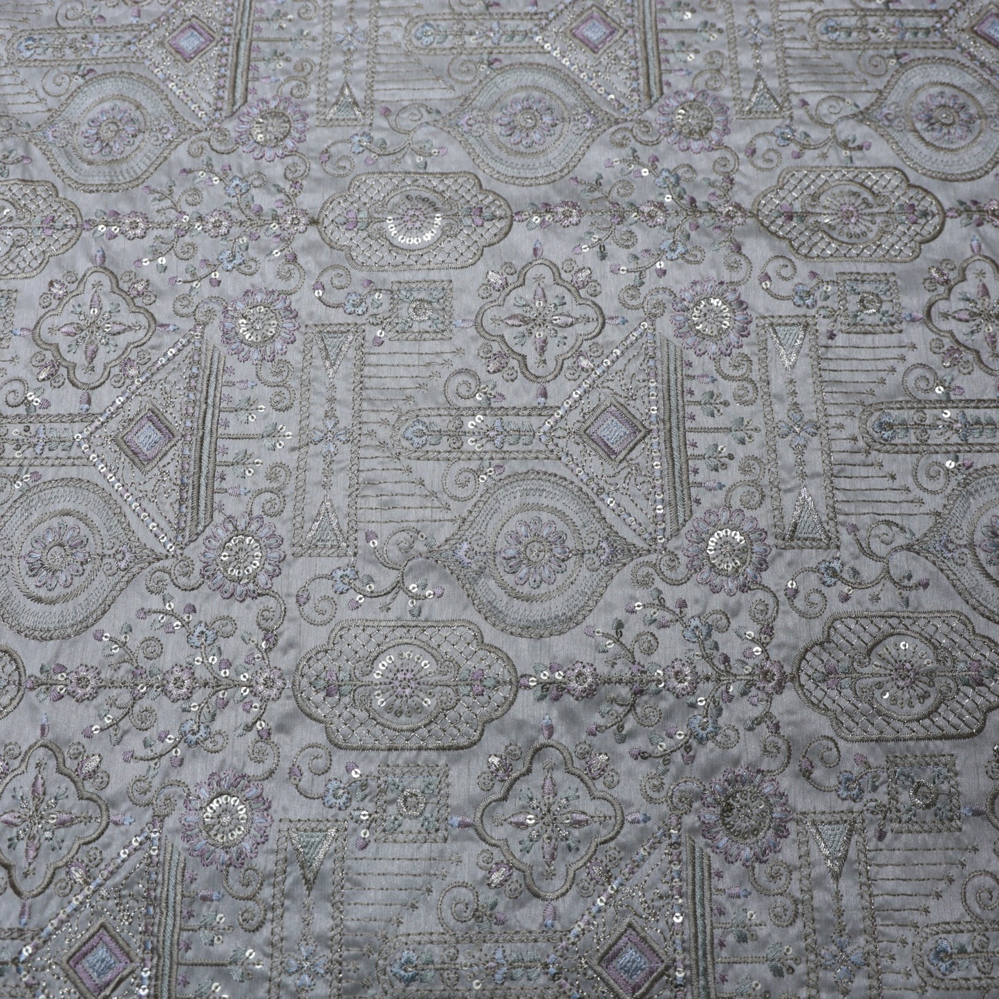 BEIGE EMBROIDERD SHERWANI FABRIC