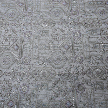 BEIGE EMBROIDERD SHERWANI FABRIC