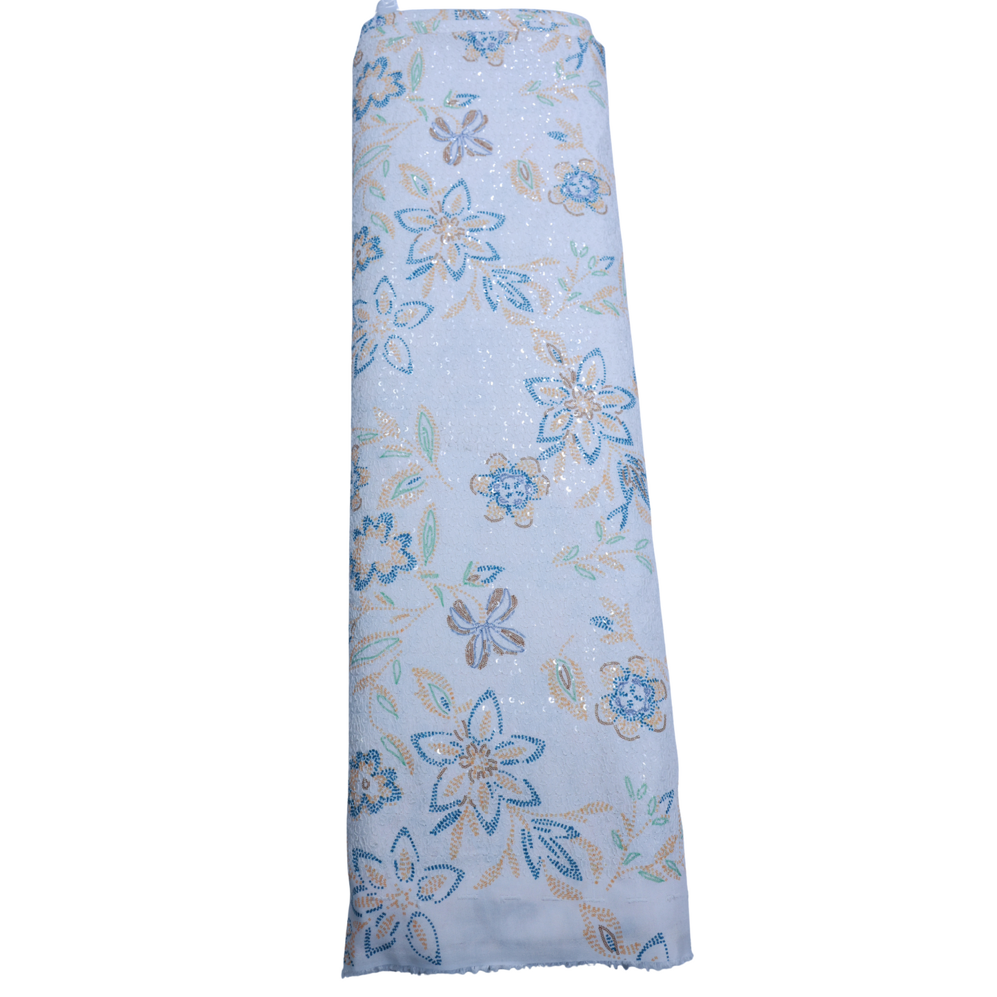 ABSOLUTO  WHITE EMBROIDERD KURTA/BUNDI FABRIC
