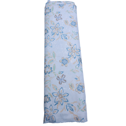 ABSOLUTO  WHITE EMBROIDERD KURTA/BUNDI FABRIC