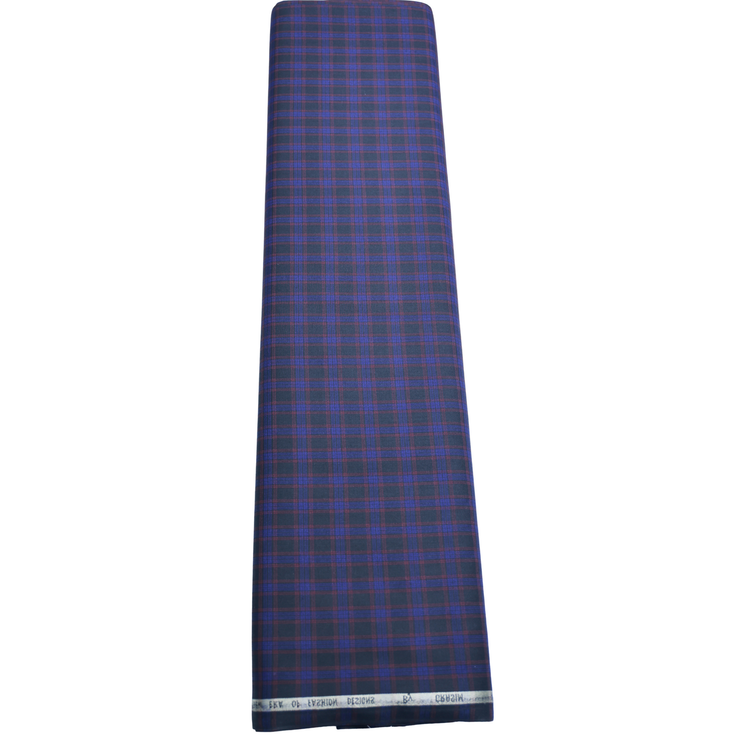 GRADO BLACK WITH RED & BLUE CHECKS SUITING