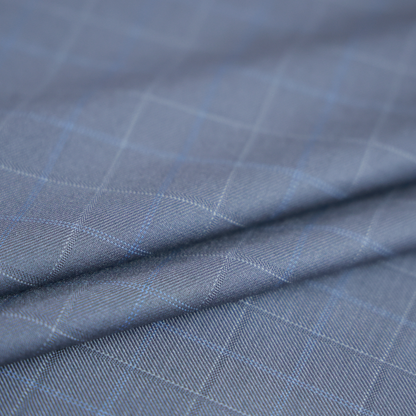 RAYMOND TOSALDO GREY CHECKS SUITING