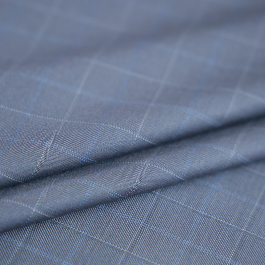 RAYMOND TOSALDO GREY CHECKS SUITING