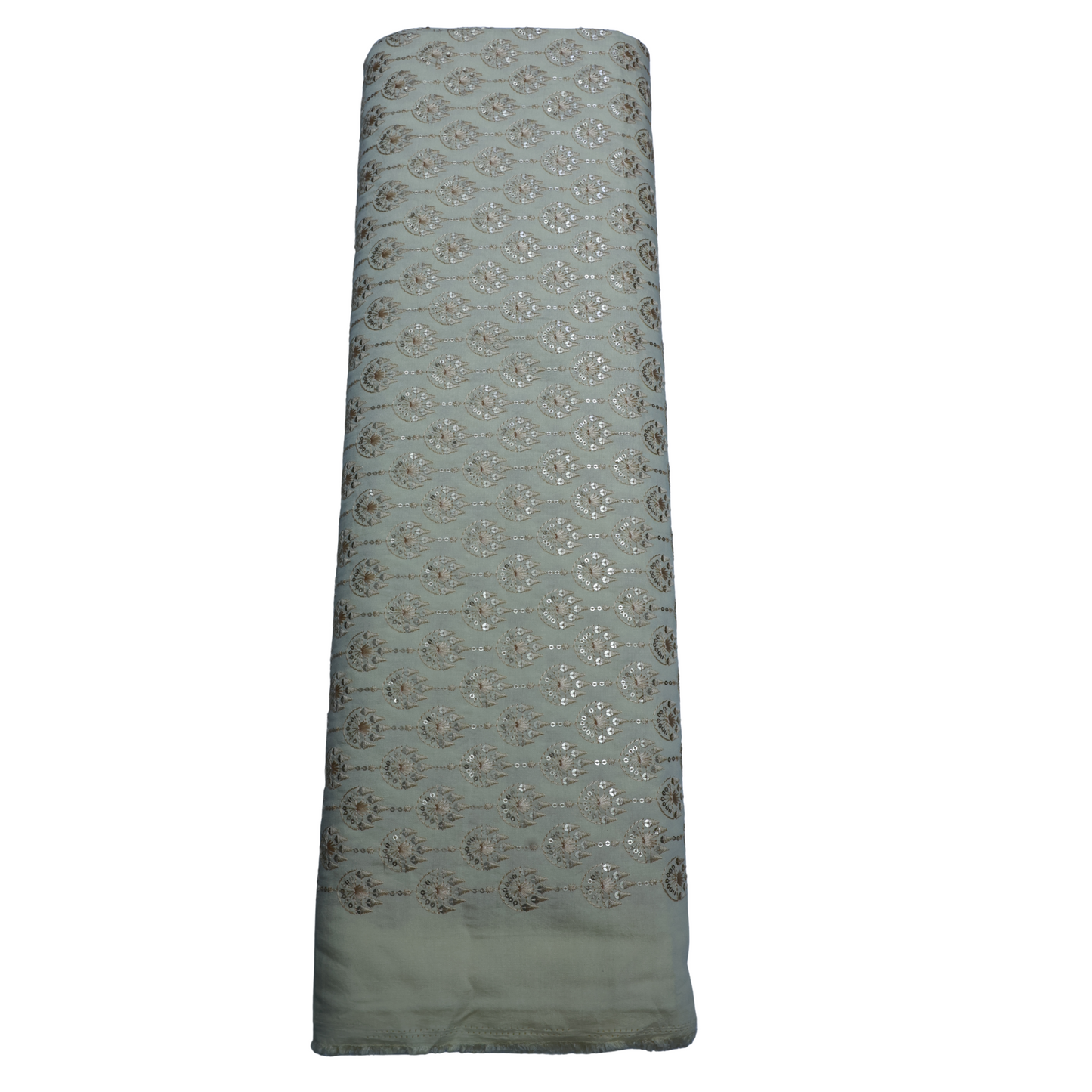 ABSOLUTO RAW SILK BEIGE EMBROIDERD FABRIC