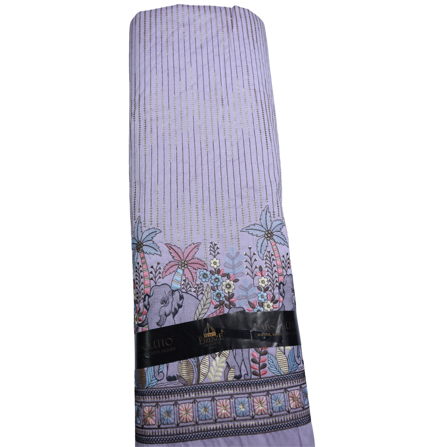 ABSOLUTO PURPLE EMBROIDERD INDOWESTERN/KURTA FABRIC